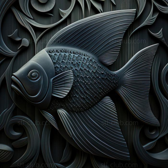 3D model st Black mar fish (STL)